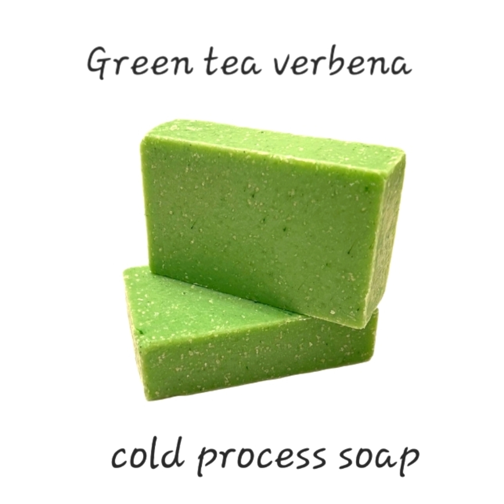 Green tea verbena scrub bar